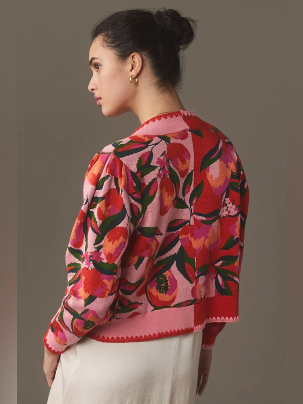 FARM Rio Mixed Papaya Knit Cardigan - Picture 2 of 5